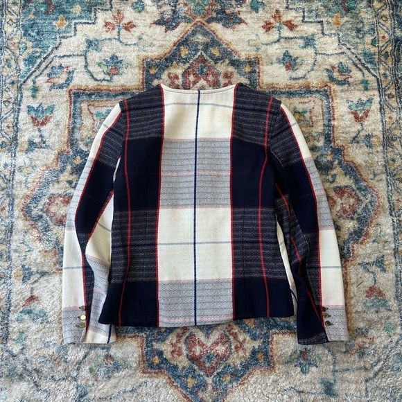 Merona Checkered Zip-up Light Jacket Size XS - Picture 2 of 4